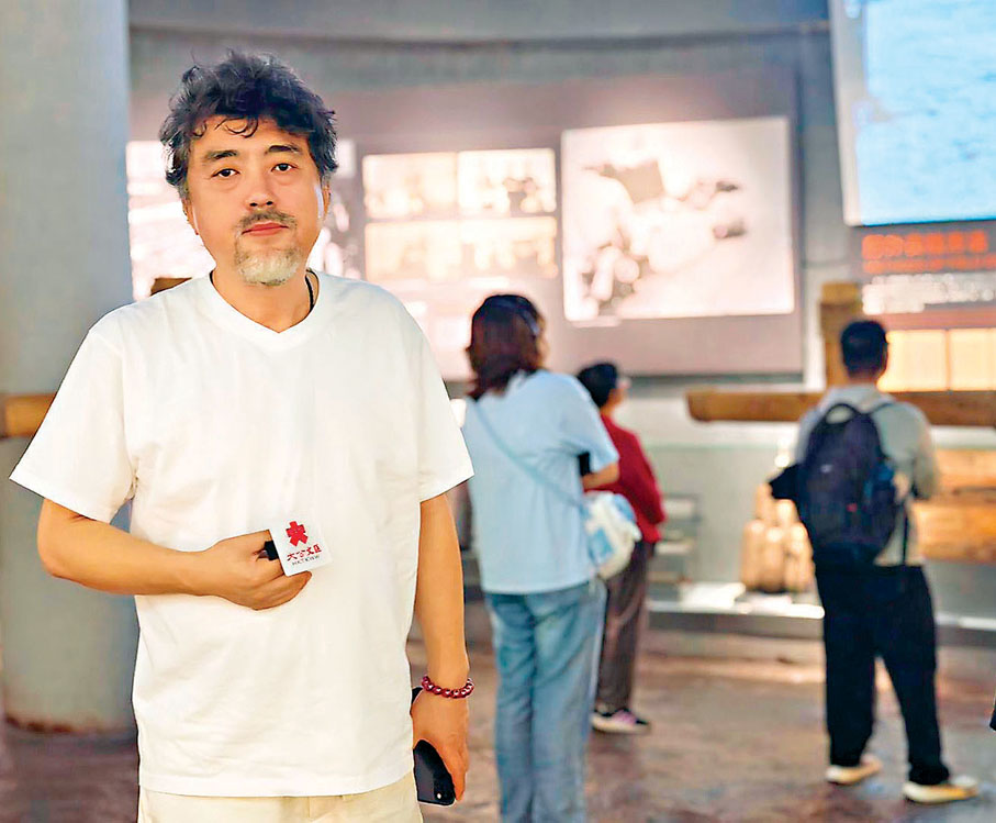 ●《731》導演趙林山接受本報獨家專訪。  胡若璋 攝