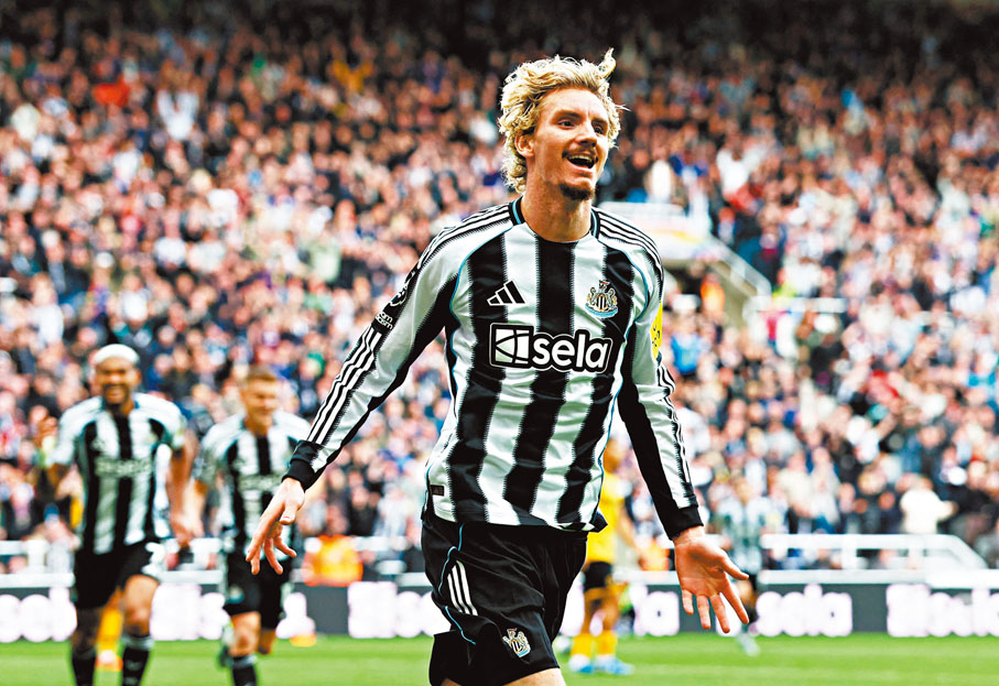 ●禾達美迪首次替紐卡素上陣已取得入球。資料圖片