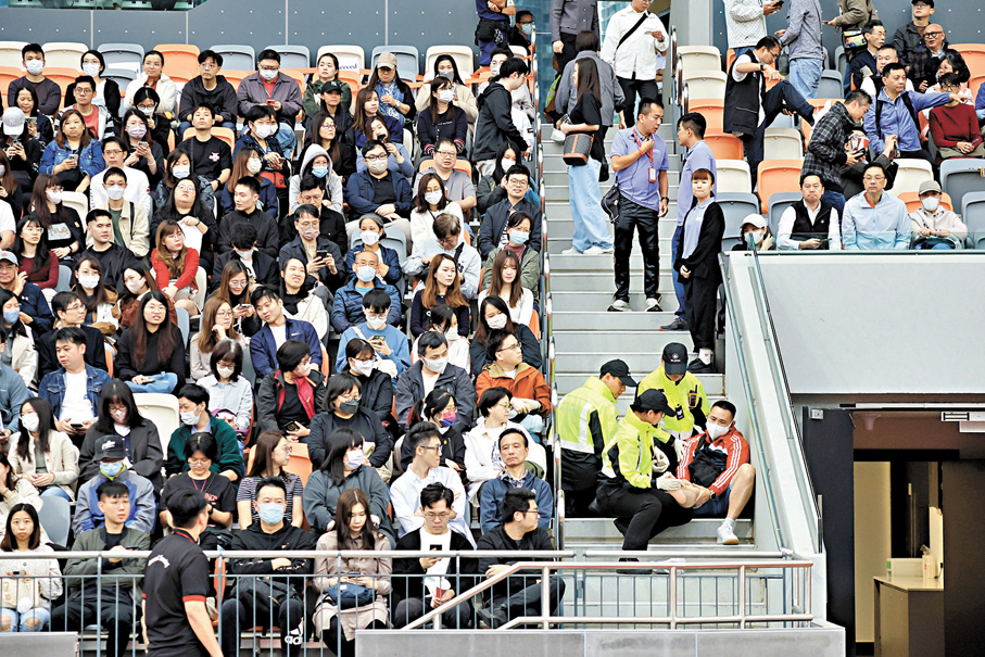 ●圖為去年11月，特區政府動員約4,500名公務員參加啟德體育園演練。 資料圖片