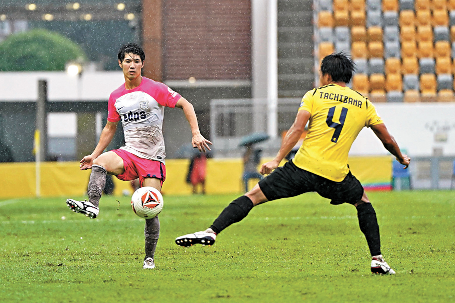 ●神田夢實（左）今場發揮出色，有一球進賬。