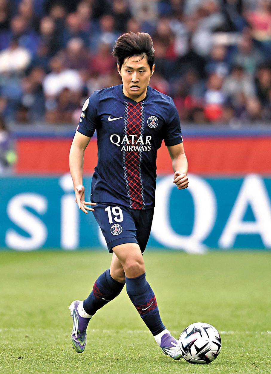 ●PSG中場李康仁今仗有望登場。資料圖片