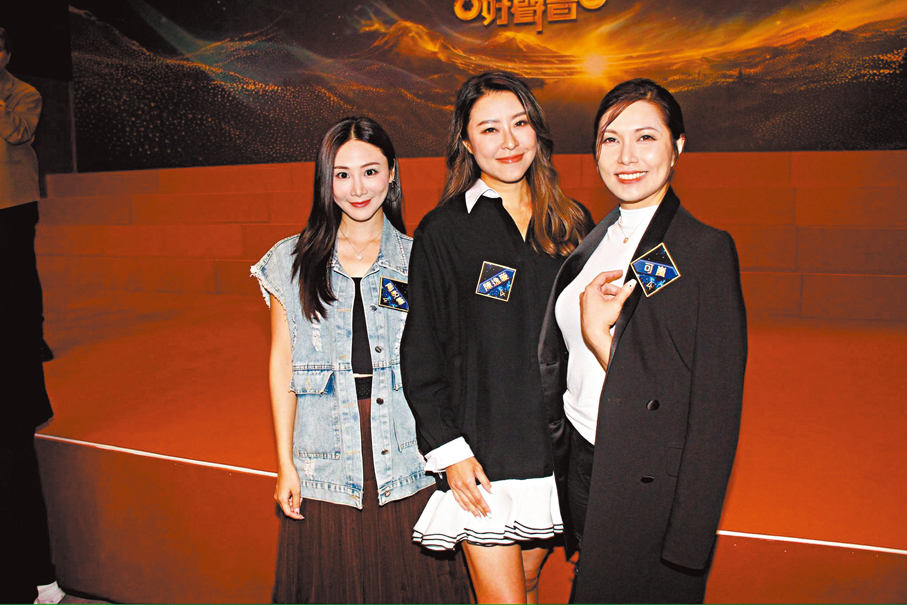 ●右起：可嵐、陳逸璇和陶枳樽入圍《中聲4》。  香港文匯報記者達里 攝