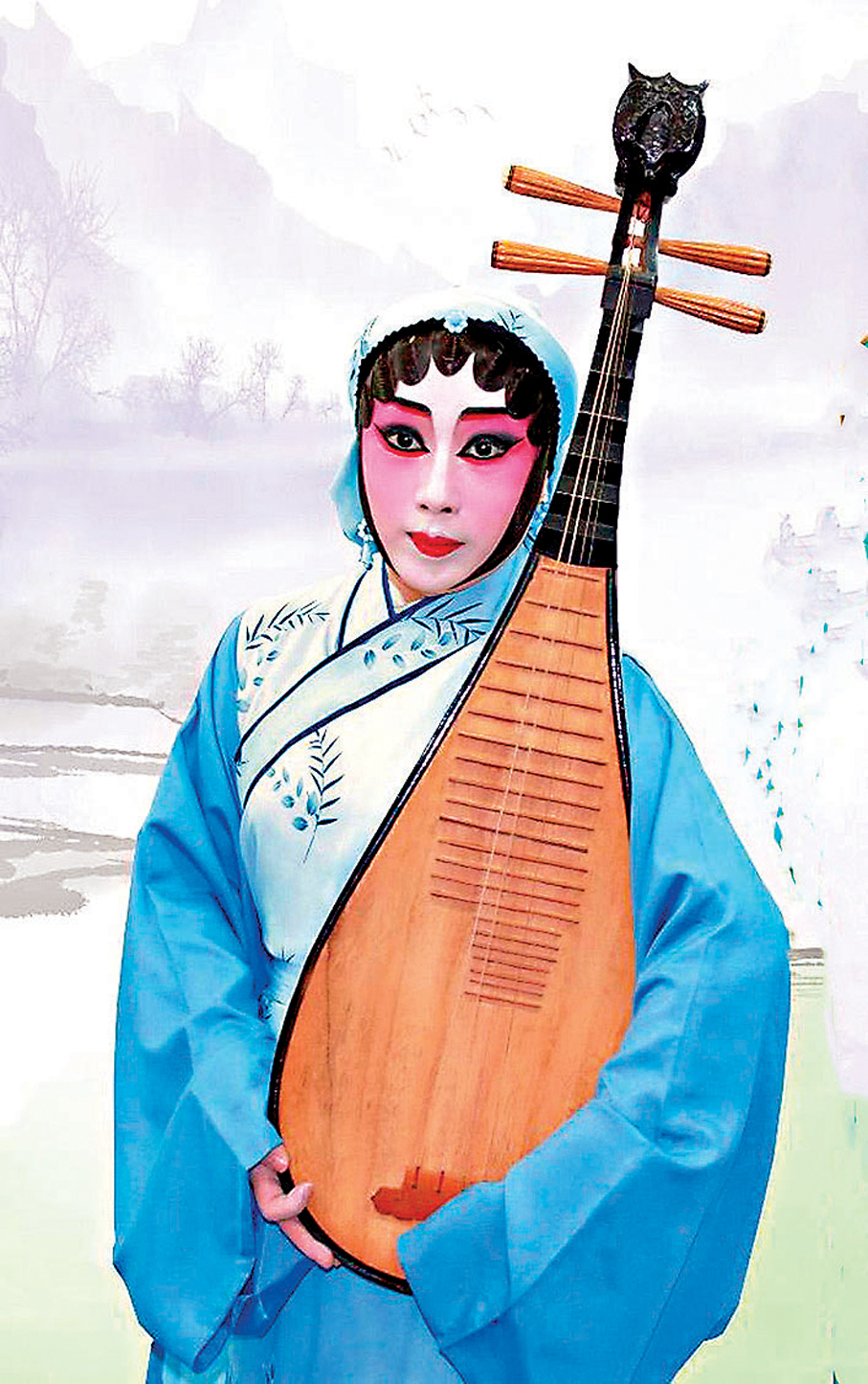 ●紫令秋的趙五娘造型。