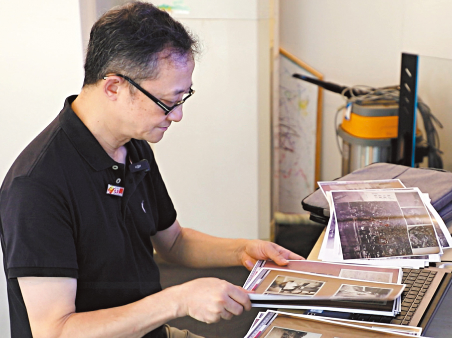 ●武漢市民何兵接受香港文匯報採訪。