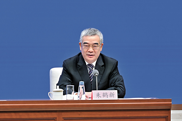 ●朱鶴新。新華社