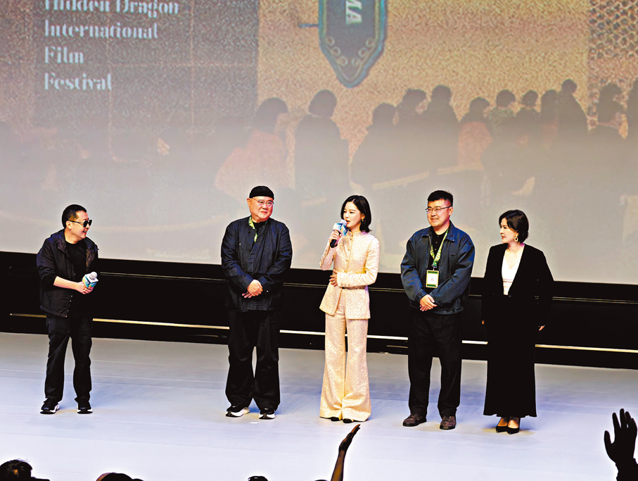 ●辛芷蕾笑言在平遙展演比在威尼斯首映時還要緊張。香港文匯報記者楊奇霖  攝