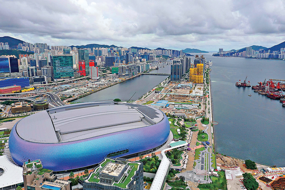 ●行政長官會同行政會議已批准啟德智慧綠色集體運輸系統（啟德項目）的財務安排。圖為啟德體育園及啟德發展區。 資料圖片