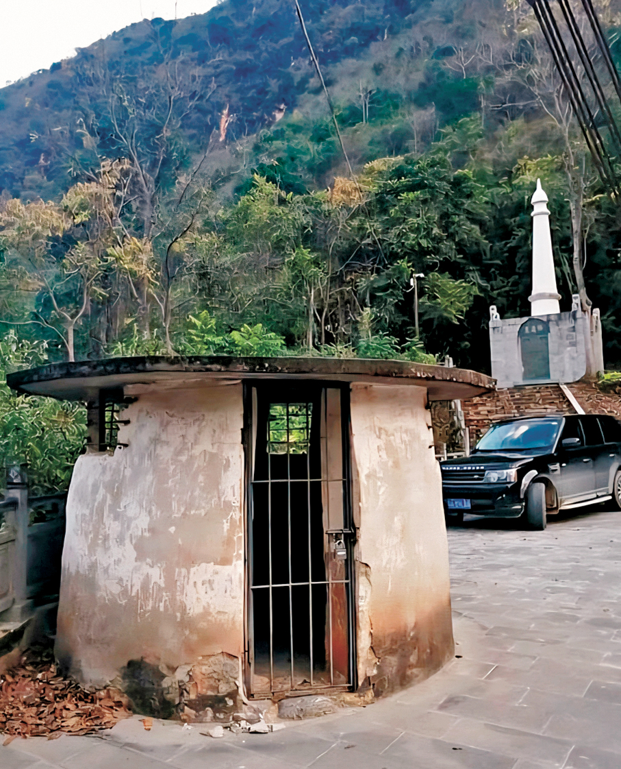 ●惠通橋東岸遠征軍江防碉堡。 作者供圖