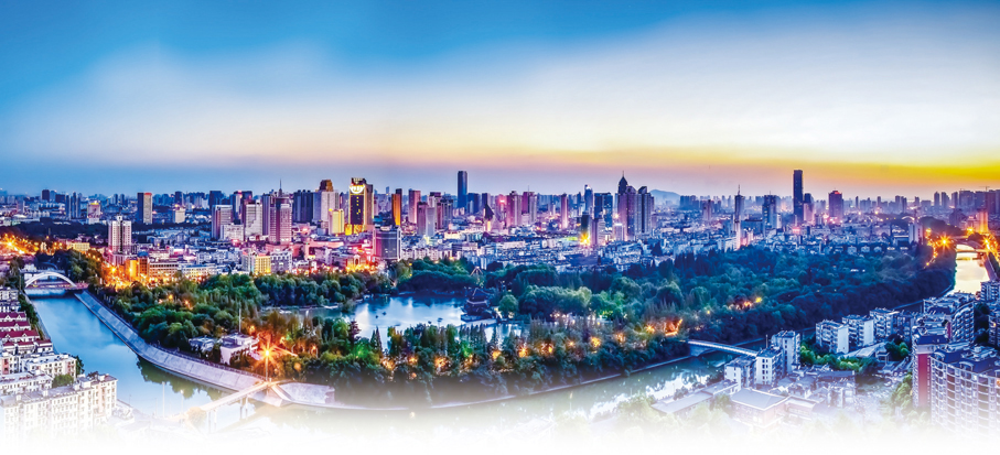 ●合肥夜景。     童新傳 攝。