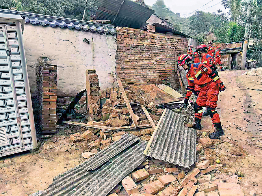 ●9月27日，甘肅定西市隴西縣發生5.6級地震。中新社