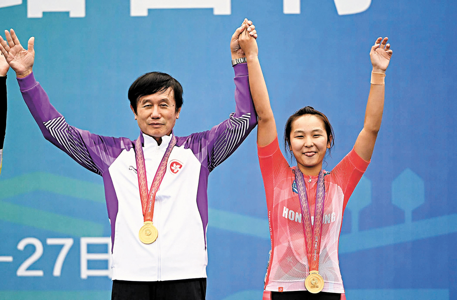 ●2021年陝西全運會奪金，Ceci自此信心大增。 資料圖片