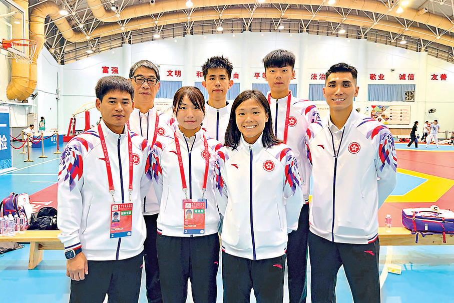 ●港跆拳道隊成員合照。