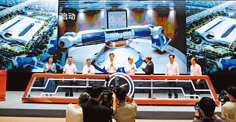 ●9月29日，國家重大科技基礎設施——超重力離心模擬與實驗裝置在浙江杭州啟動首台離心機主機。新華社