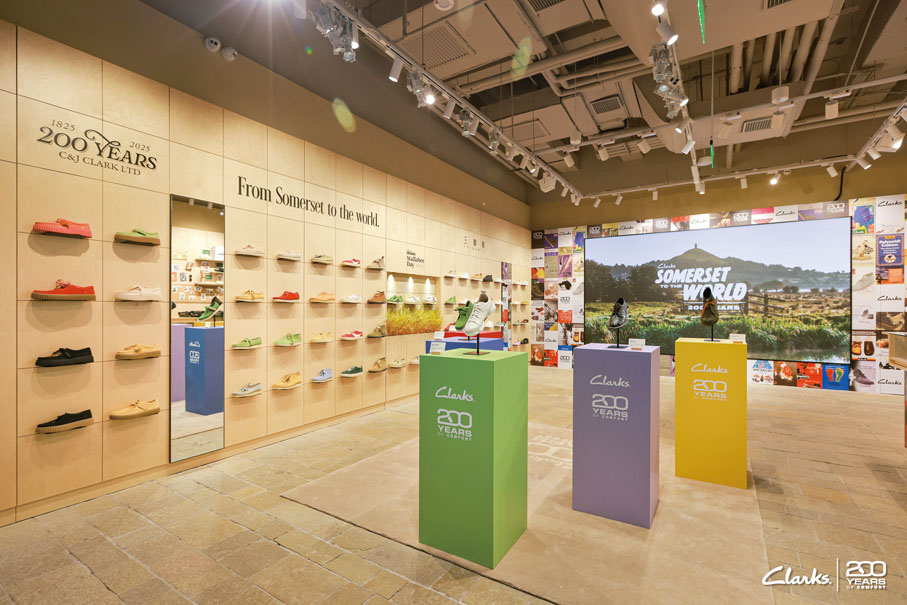 ●Clarks Originals設於北京時尚生活商圈三里屯的形象概念店。