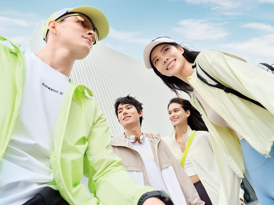 ●Bossini積極推動品牌重塑轉型，形象煥然一新。