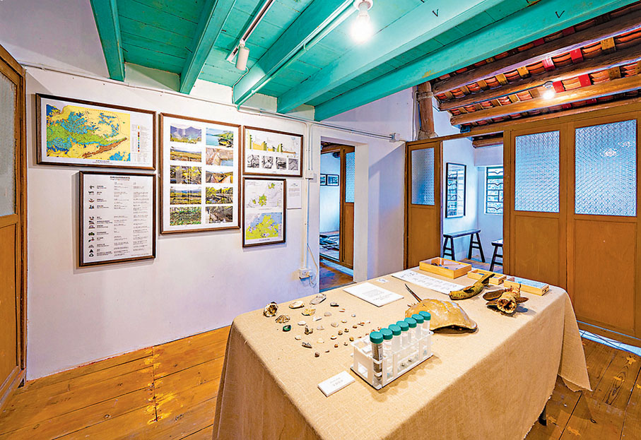 ●教研基地內展示多項中大跨學科研究成果。