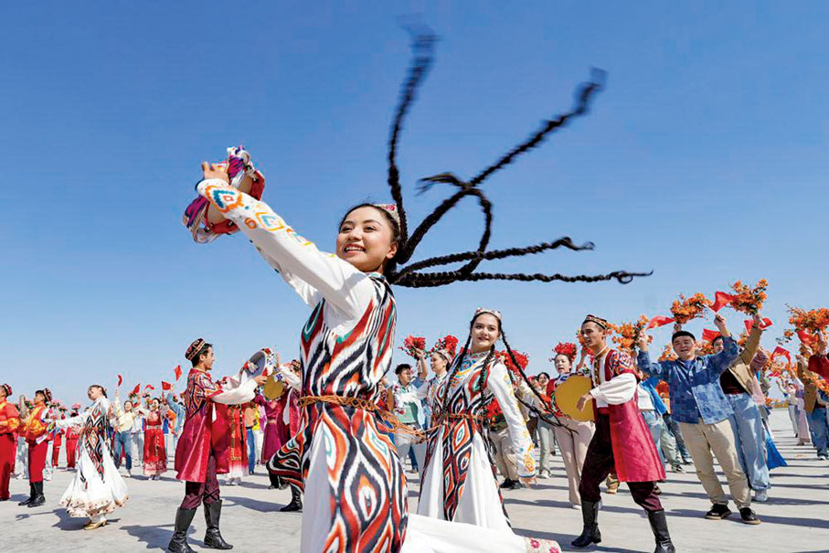 ●今年是新疆維吾爾自治區成立70周年。 （新華社）