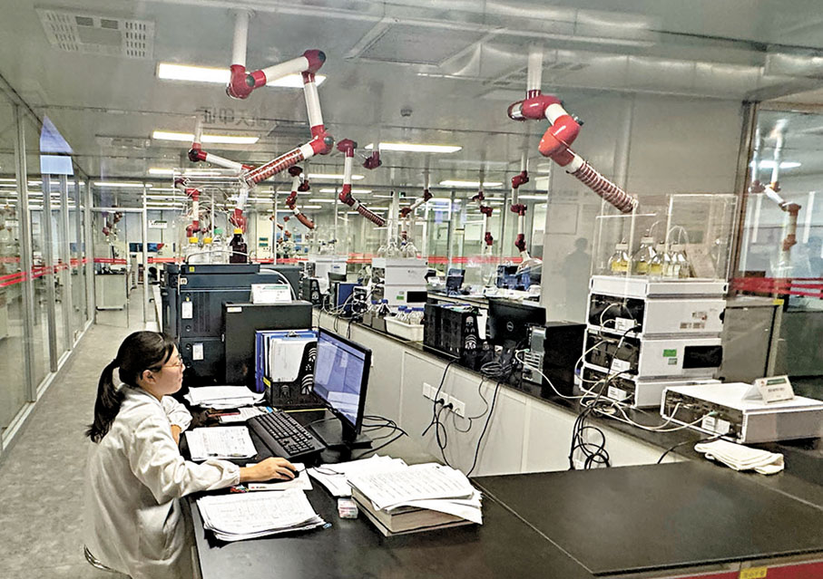 ●李錦記位於江門新會的檢測車間。 資料圖片