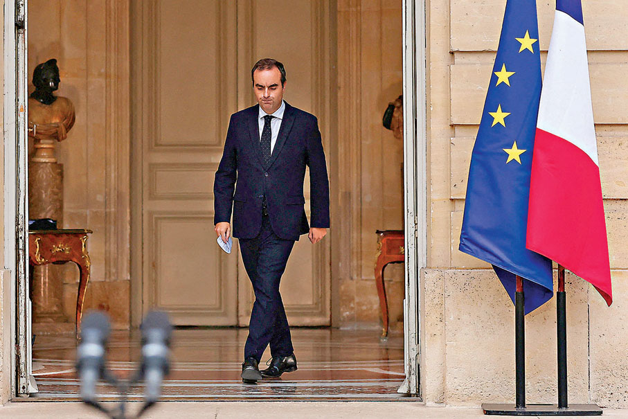 ●勒科爾尼是馬克龍自去年夏天提前舉行議會選舉以來，接連任命的第三任總理。 法新社