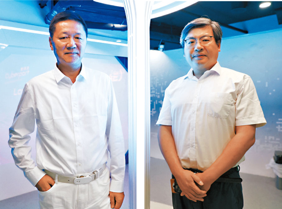 ●田瑜（左圖）及謝嘉（右圖）認為香港發展大型eVTOL具備多項優勢。香港文匯報記者萬霜靈  攝