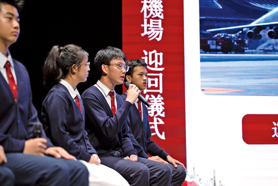 ●參與第十二批在韓中國人民志願軍烈士遺骸回國的師生代表團分享感受。（澳門文化局圖片）
