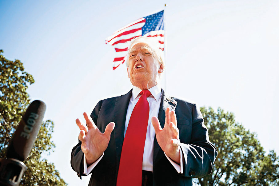 ●特朗普在醫保問題上自打嘴巴。 彭博社