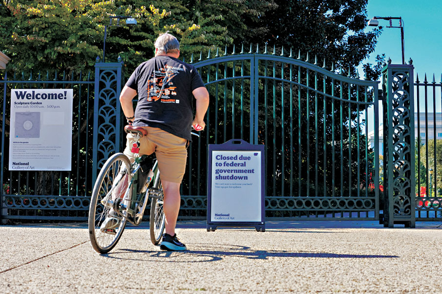 ●華盛頓國家藝廊持續關閉。路透社
