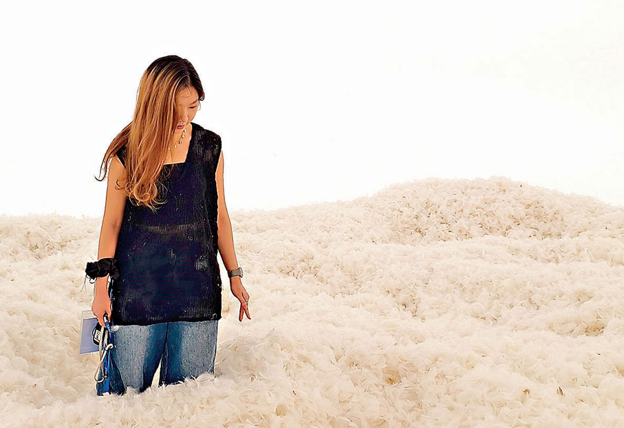 ●《羽毛室》鋪有300磅以零殘忍方式提取的鵝毛。