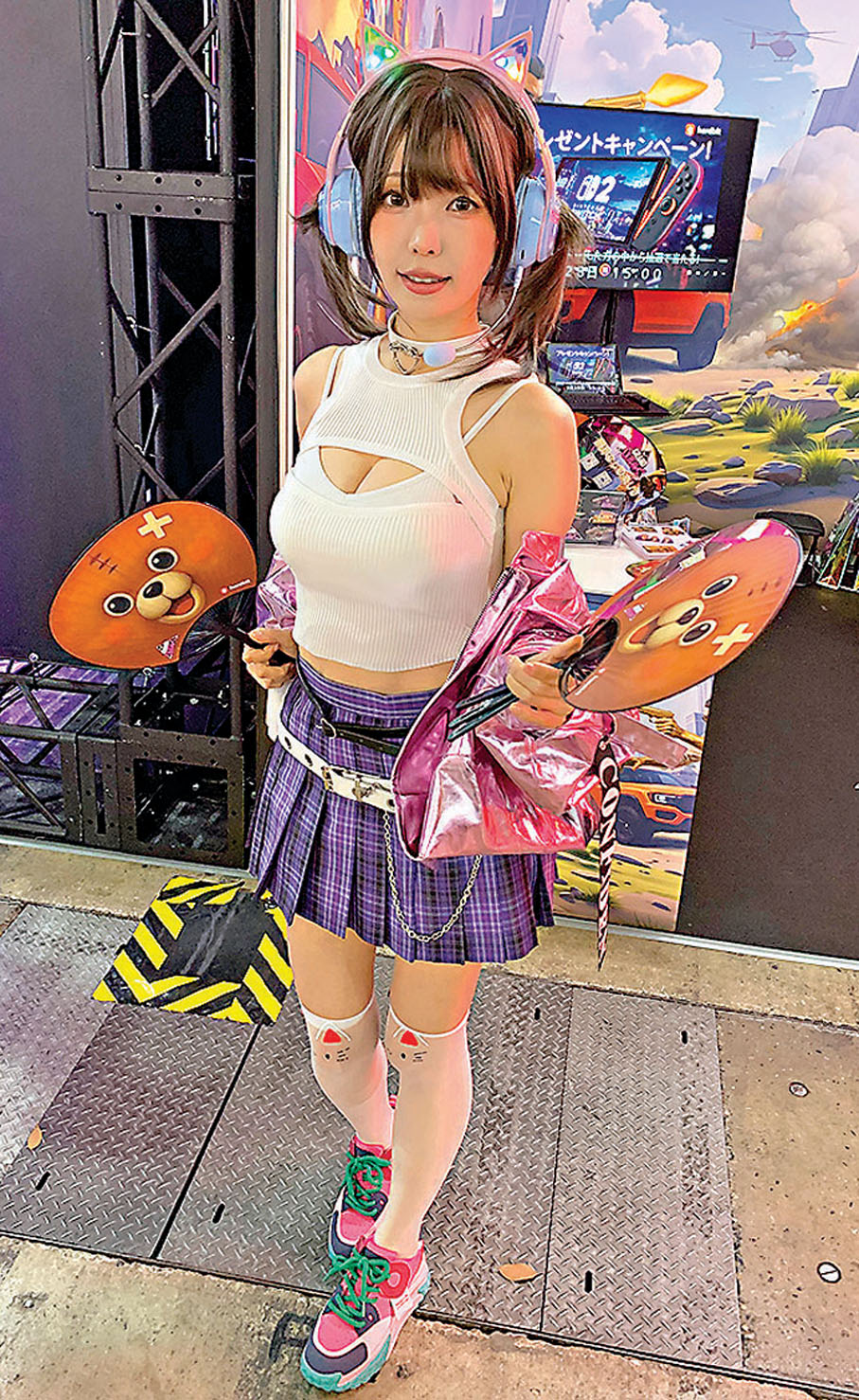 ●現場模特扮演遊戲中的角色。