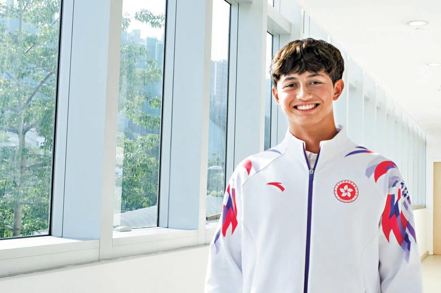 ●17歲小將杰朗風期待在全運會與強手競逐。