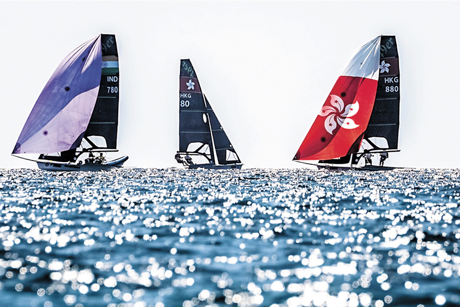 ● 香港帆船隊闊別八年再戰全運會。 中國香港帆船運動總會圖片