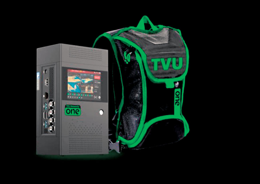 ●高清4K移動直播系統TVU，重1.79公斤。 作者供圖