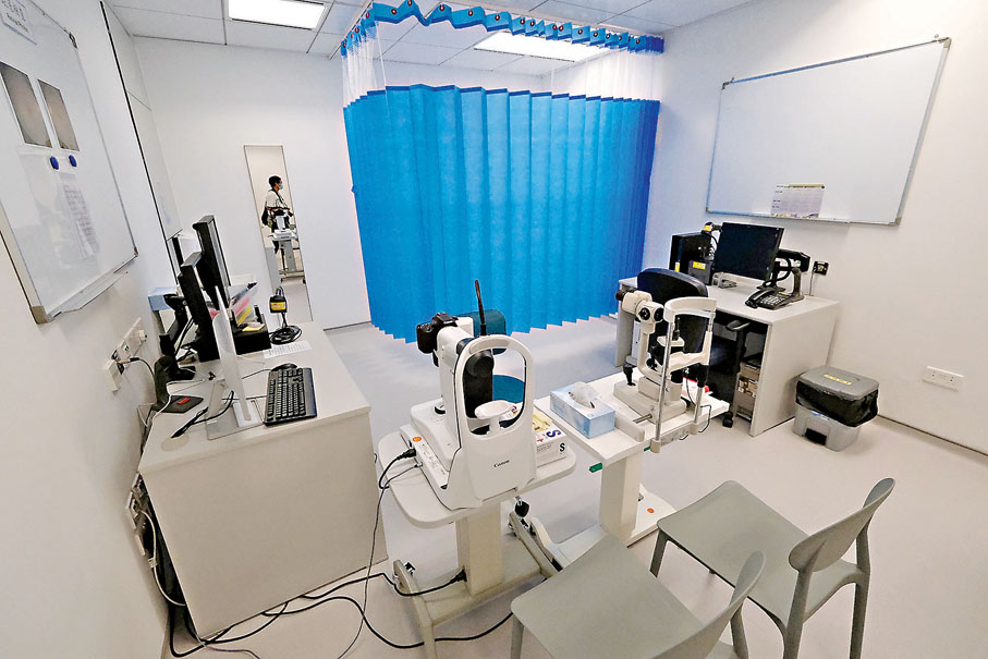 ●圖為北區家庭醫學綜合中心的診症設施。香港文匯報記者涂穴  攝