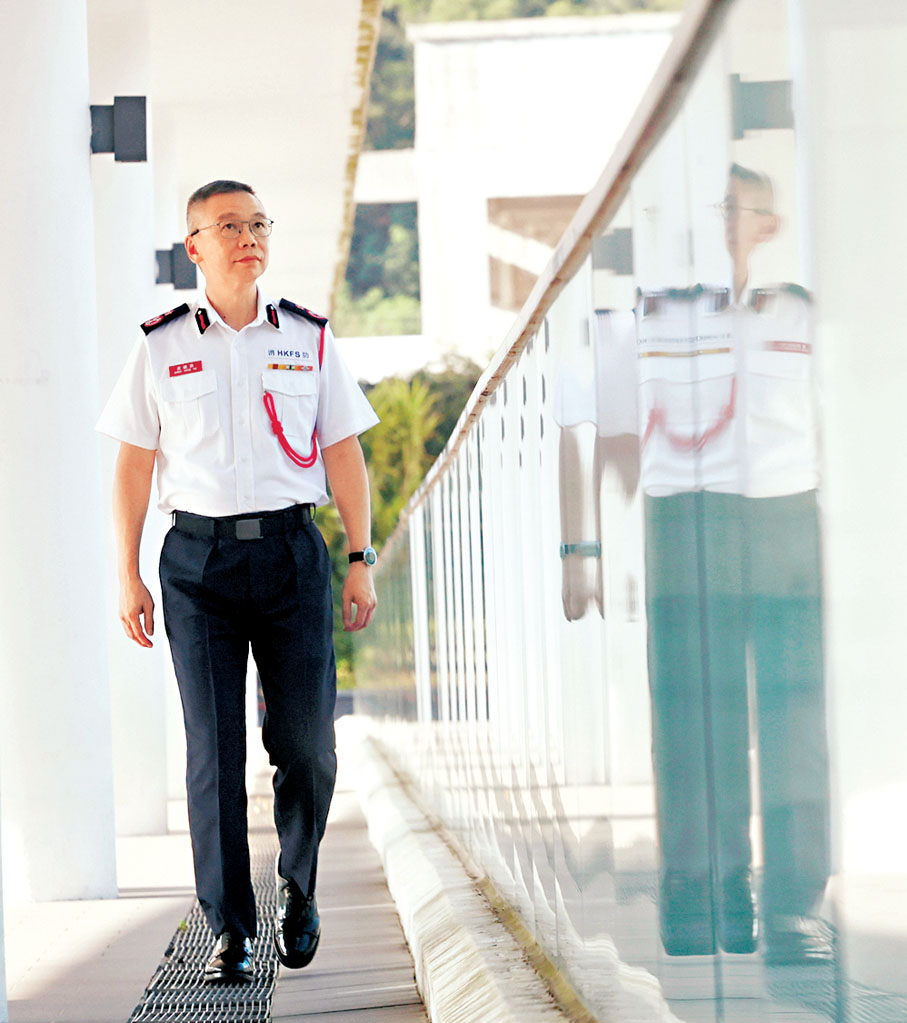 ●消防處副處長（行動）黃鎮業　香港文匯報記者郭木又  攝