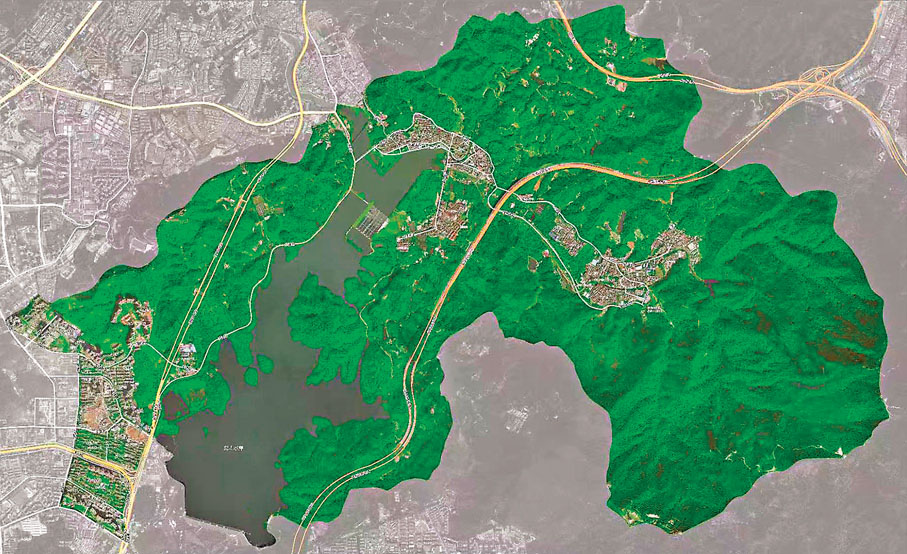 ●羅湖區東湖街道地形概貌圖 作者供圖
