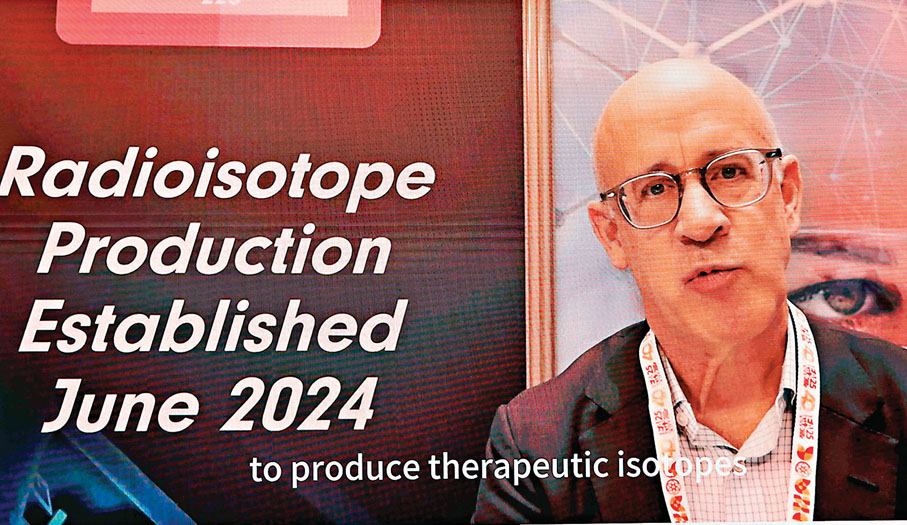 ●亞洲先進同位素技術公司聯合創始人Kevin Cameron。香港文匯報記者黃艾力  攝