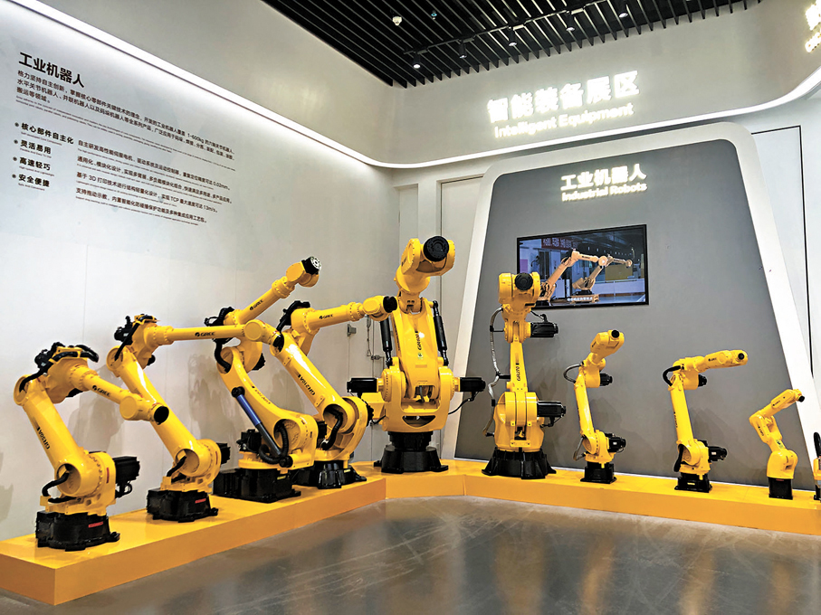 ●格力電器研發的各類工業機器人。