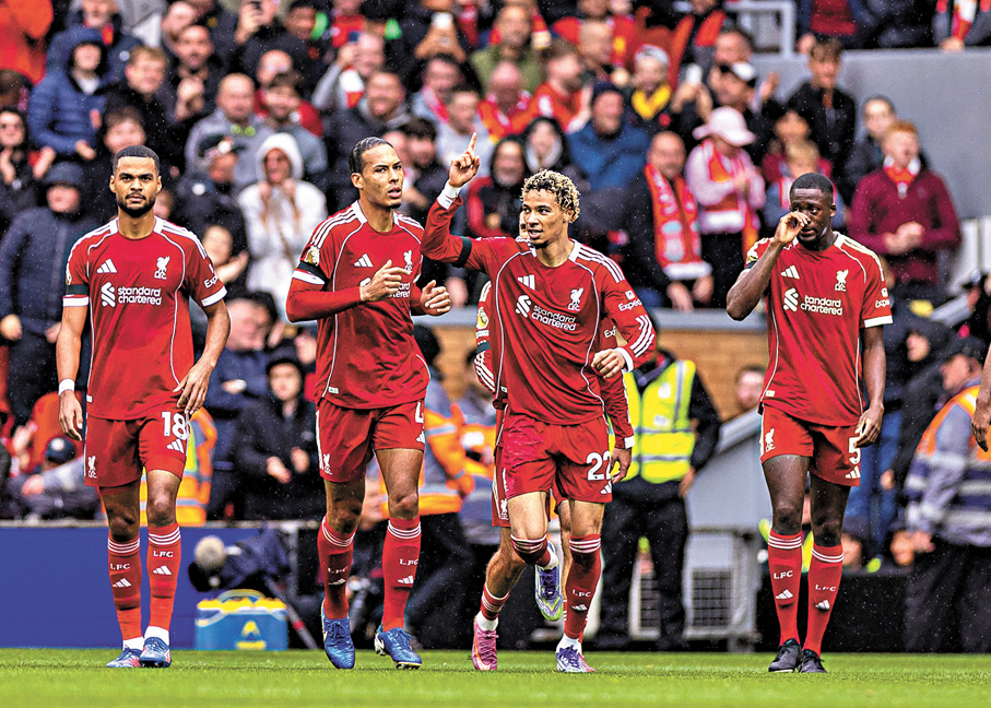 ●利物浦有力反底。  資料圖片