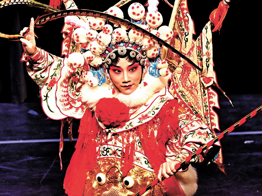 ●文武旦湯盛存演出精彩。