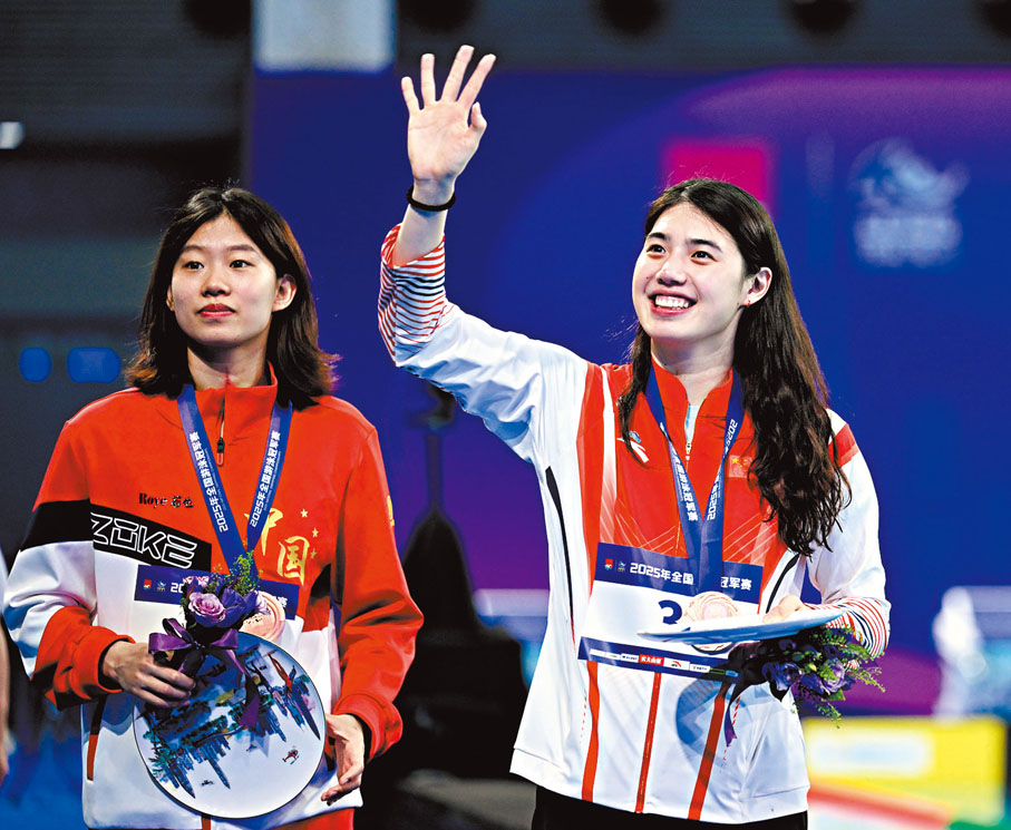 ●張雨霏將領銜江蘇代表團游泳項目。 資料圖片