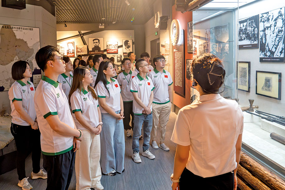 ●團員深入了解侵華日軍第七三一部隊的罪行。（澳門教青局圖片）