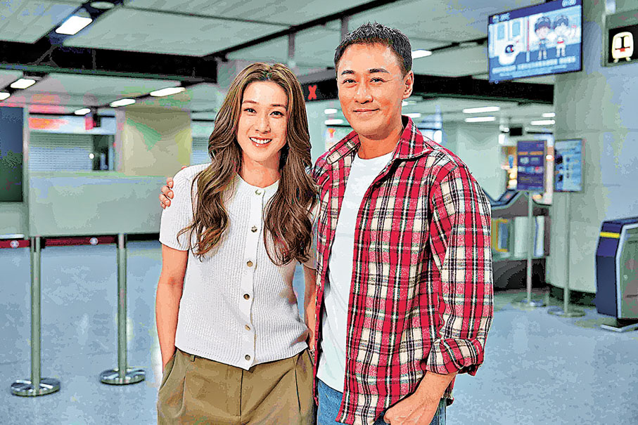 ●嘉欣感慨與林峯重逢拍攝彷彿拍續集。  主辦方供圖