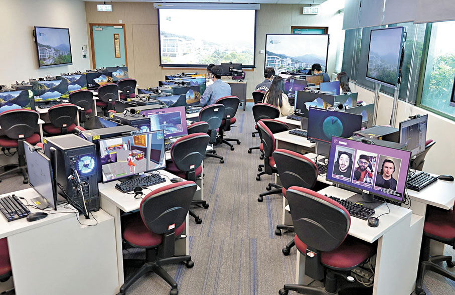 ●特區政府一直致力推動學校運用AI，並提升學生的人工智能素養。圖為教大人工智能教育實驗室。資料圖片