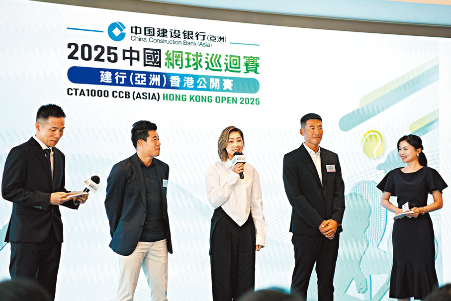 ●胡定欣分享對網球的熱情及體會。香港文匯報記者張發兒 攝