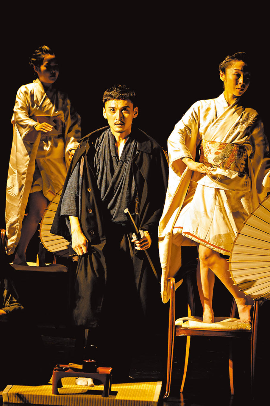 ●飾演克里斯汀的中國演員田沖（中）。   受訪者供圖