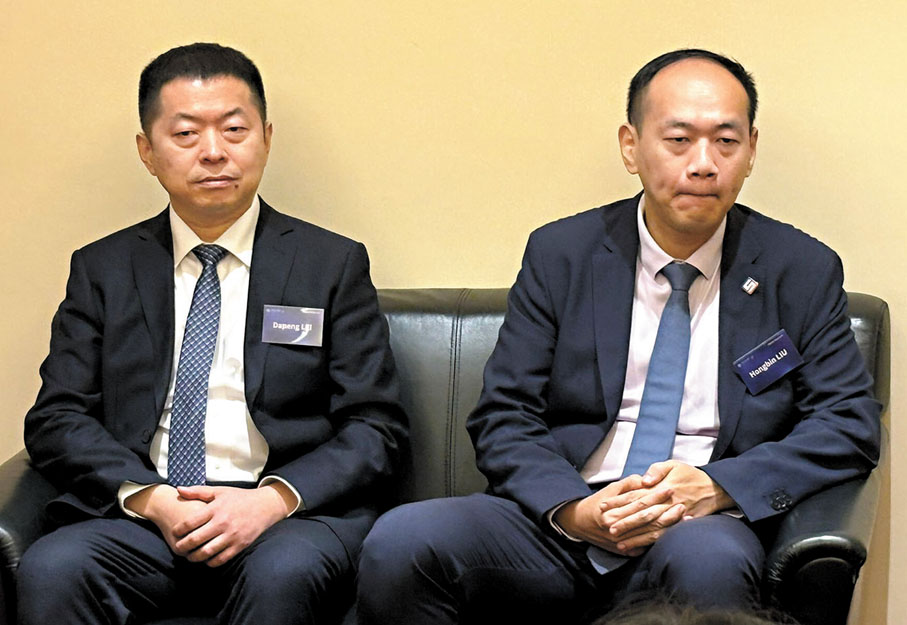 ●雷大鵬（左）、劉宏斌（右）　香港文匯報記者洪澤楷  攝