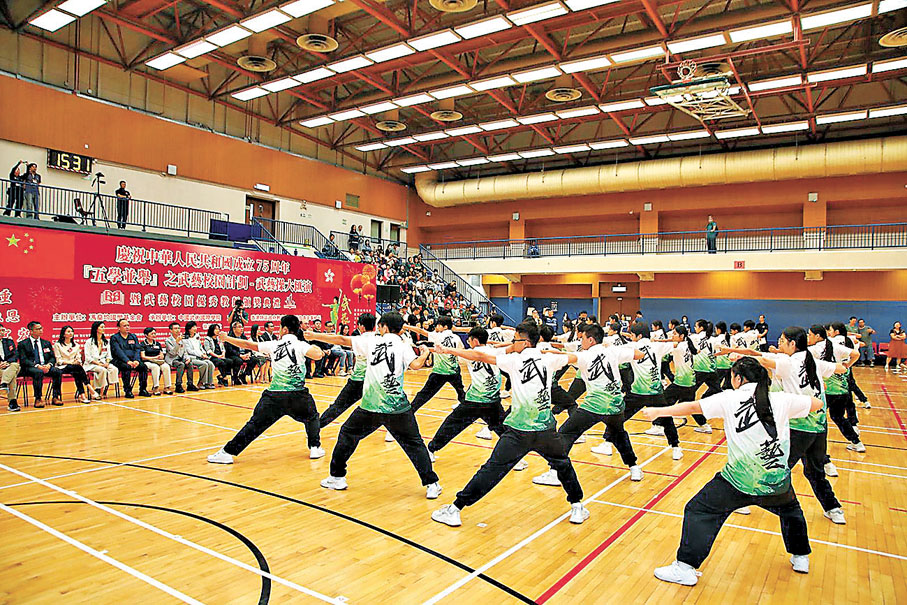 ● 圖為武藝操匯演活動。 資料圖片