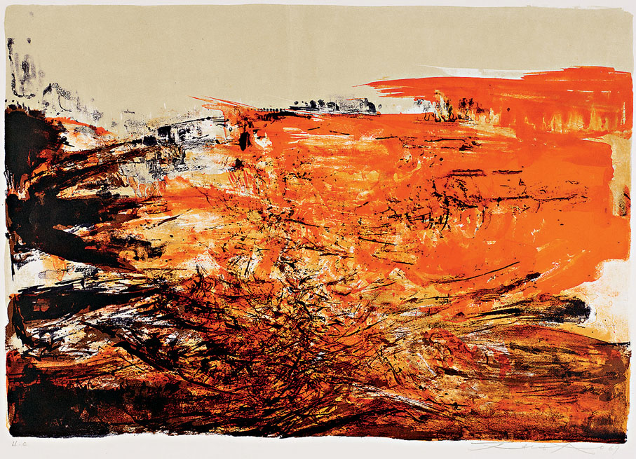 ●趙無極《無題》1969年 石版印刷  M+供圖