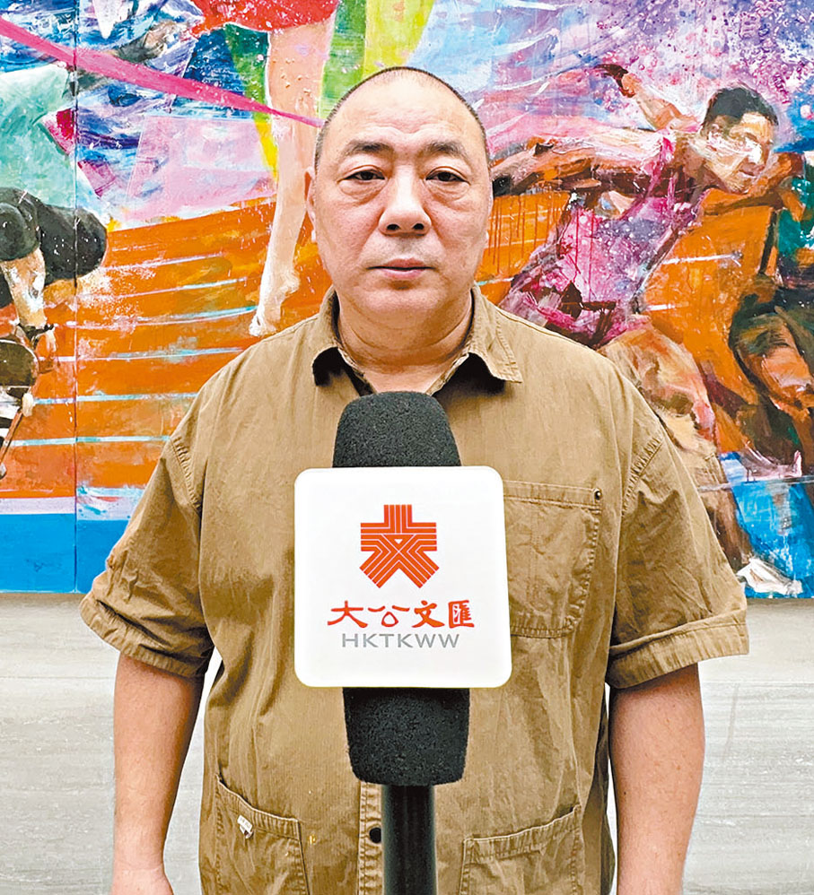 ●宋陸京表示，體育與藝術作為人類文明的共同語言。 香港文匯報記者李紫妍  攝
