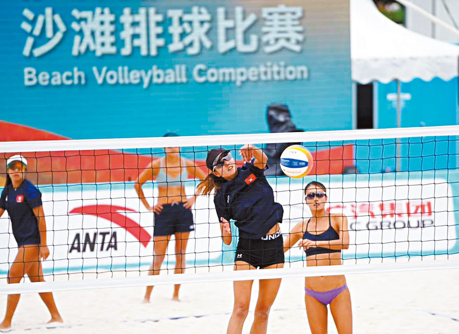 ●港女隊全力投入訓練，為全運會作最後衝刺。